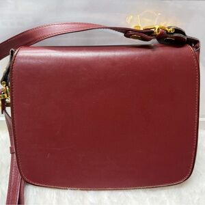 CARTIER Bordeaux Multicompartment Shoulder Bag